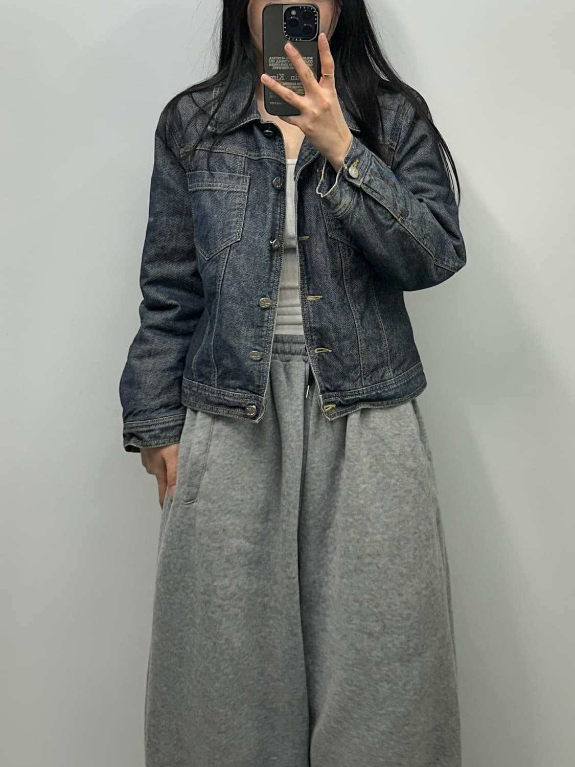 캘빈클라인 인디고 워싱 누빔 데님 자켓 상품이미지2