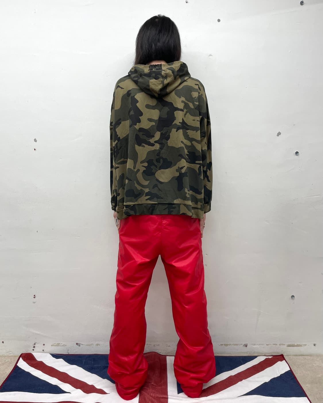 Oversized Hip Hop Camo Hoodie 상품이미지4