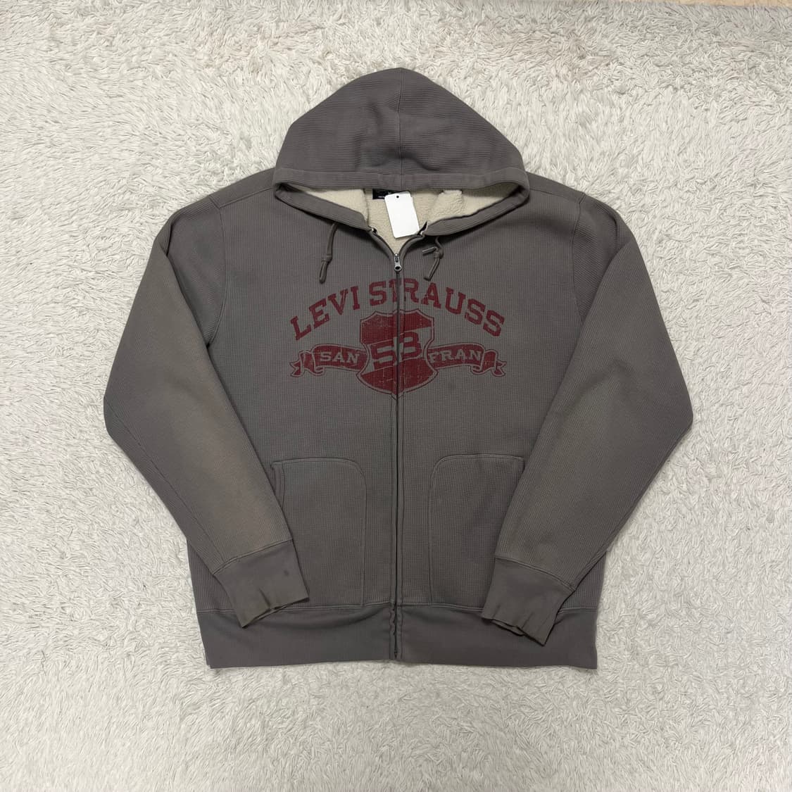 Levi’s waffle cotton zip-up hoodie  상품이미지4