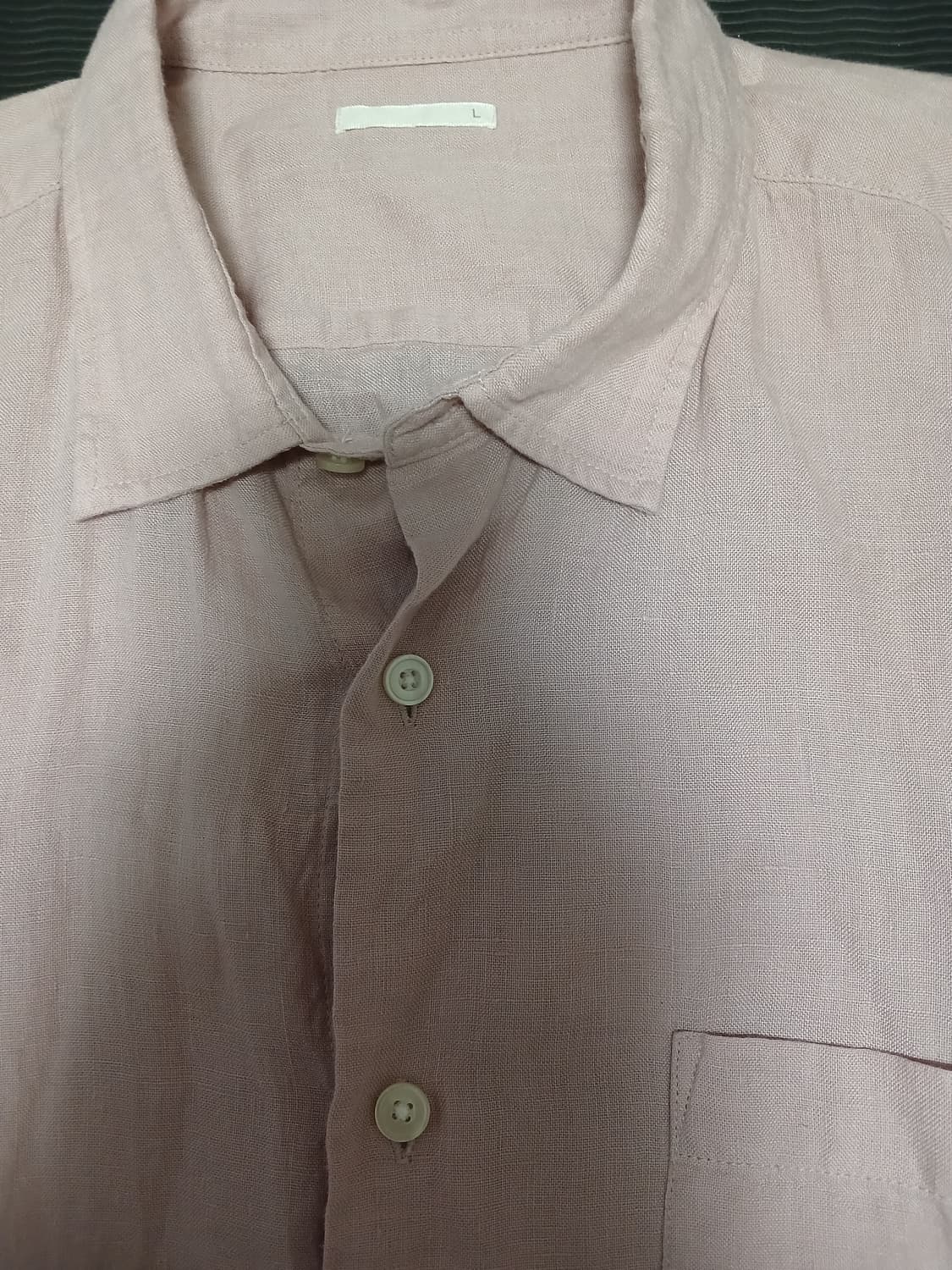 Gu 연핑크 린넨 셔츠 상품이미지2