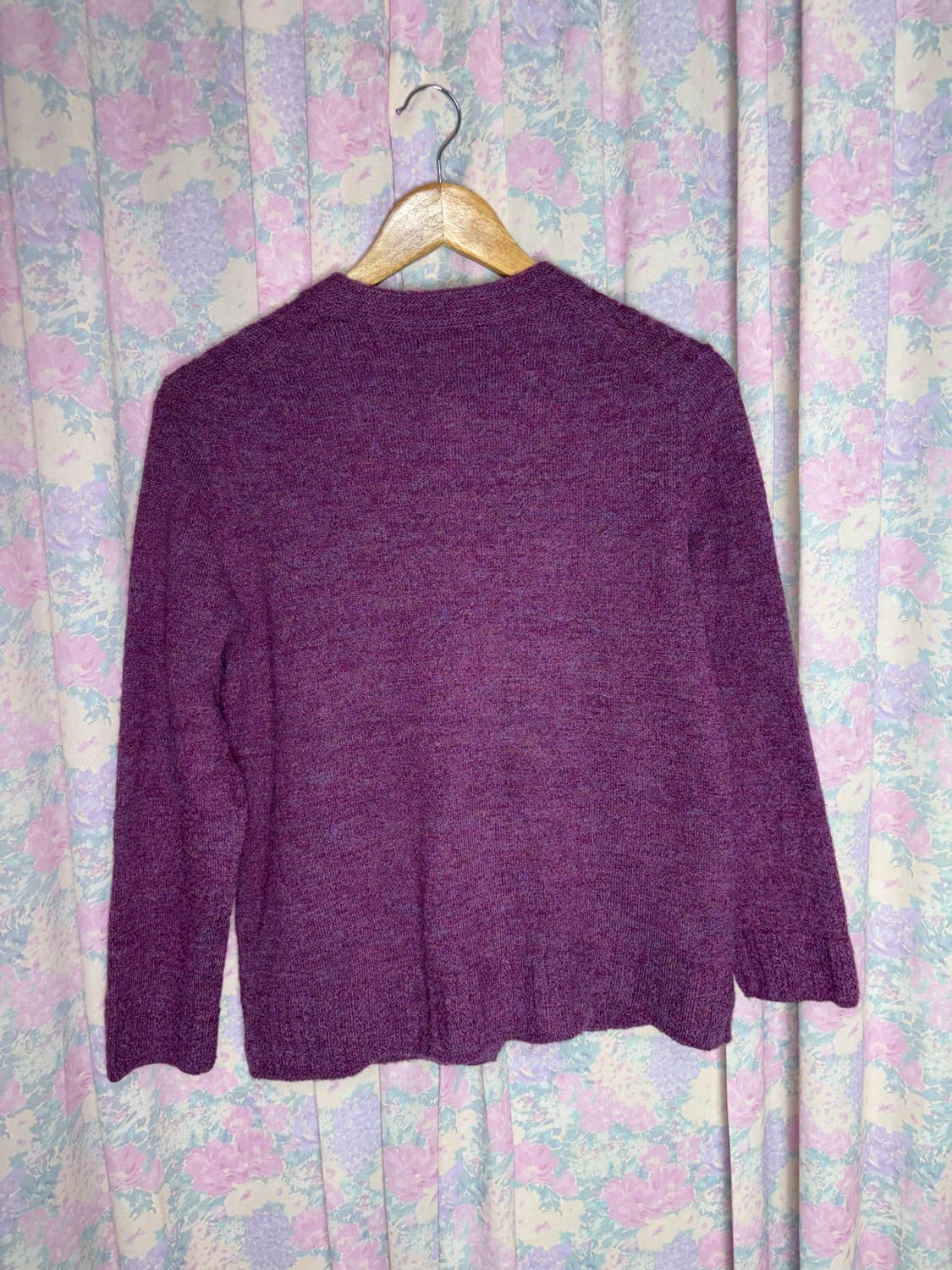 퍼플 보카시 니트 가디건 상품이미지9