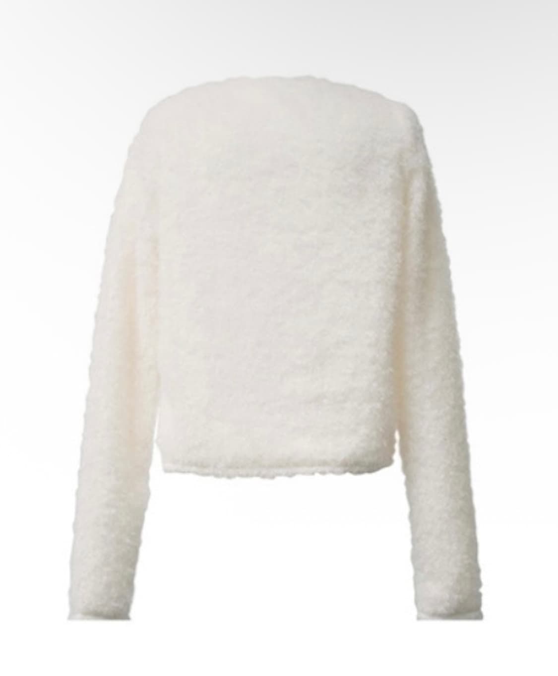 오도어 부클 가디건 화이트 상품이미지2