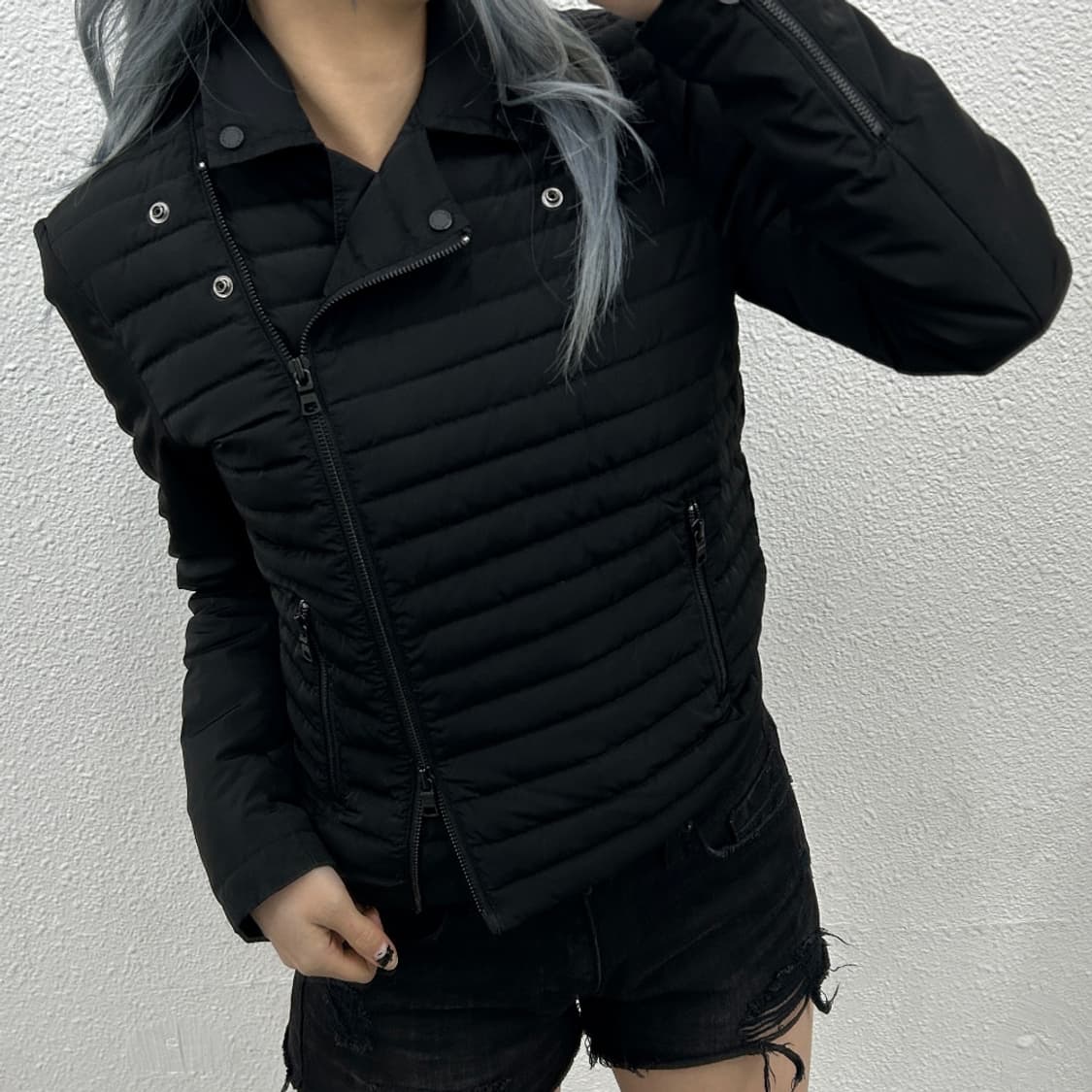 아르마니 블랙 경량 라이더 자켓 상품이미지1