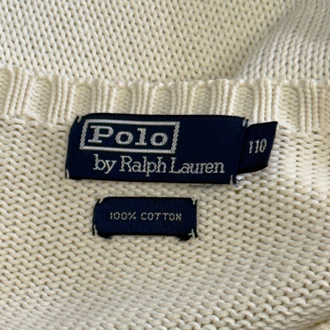 110 폴로랄프로렌 화이트 코튼 니트 상품이미지4