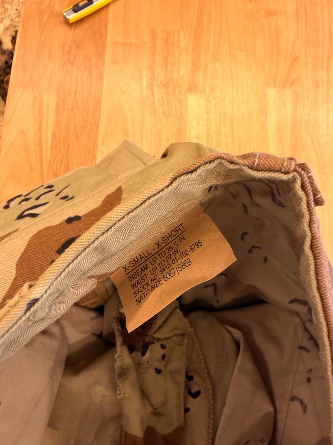 프로퍼 미군 사막 6색 카고 팬츠 XS 상품이미지5