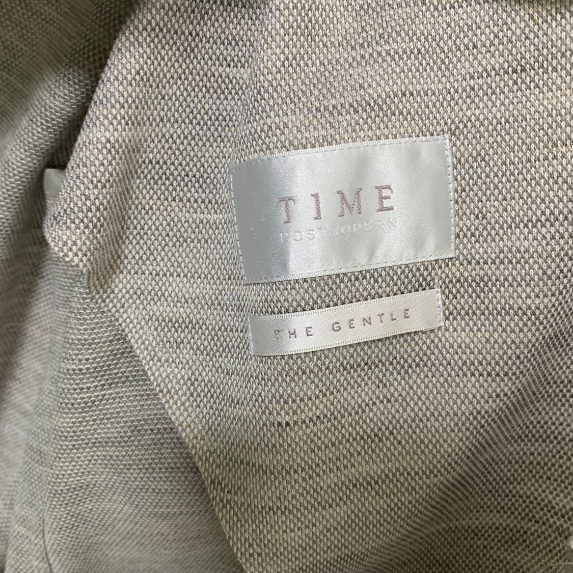 TIME 한섬 타임 린넨 블레이저 자켓 라이트그레이 110 남녀공용 상품이미지6