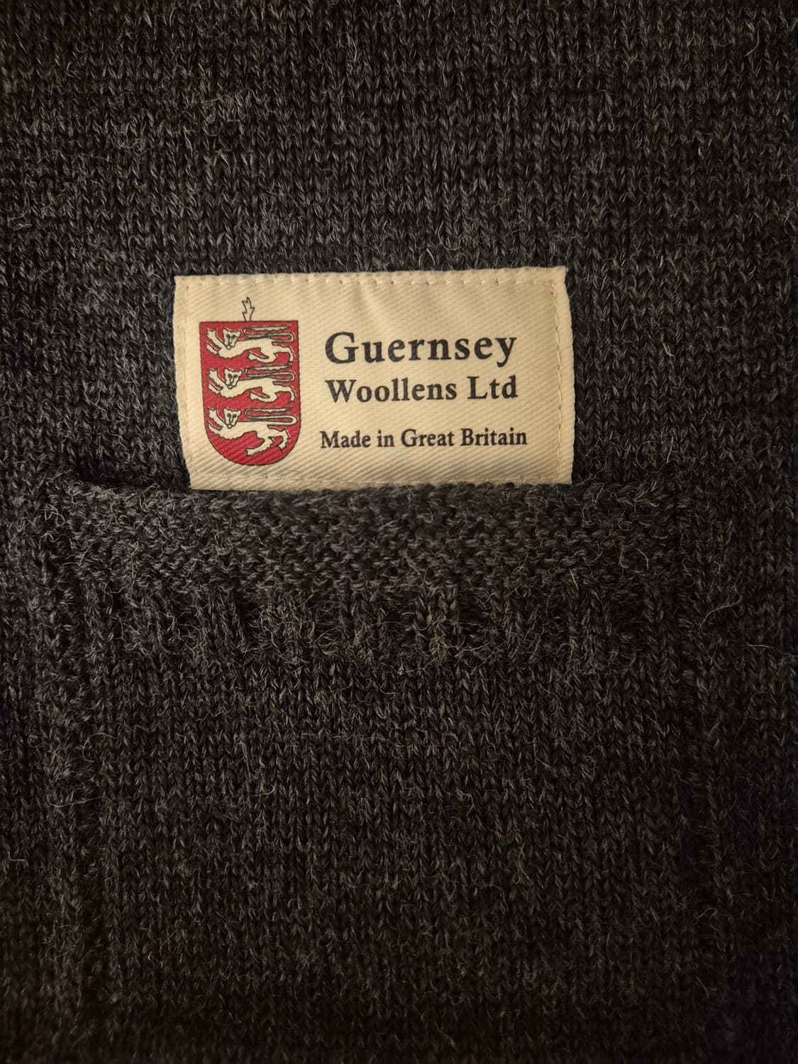 [건지울른스] 피셔맨 니트 가디건 차콜 44(105) 상품이미지4