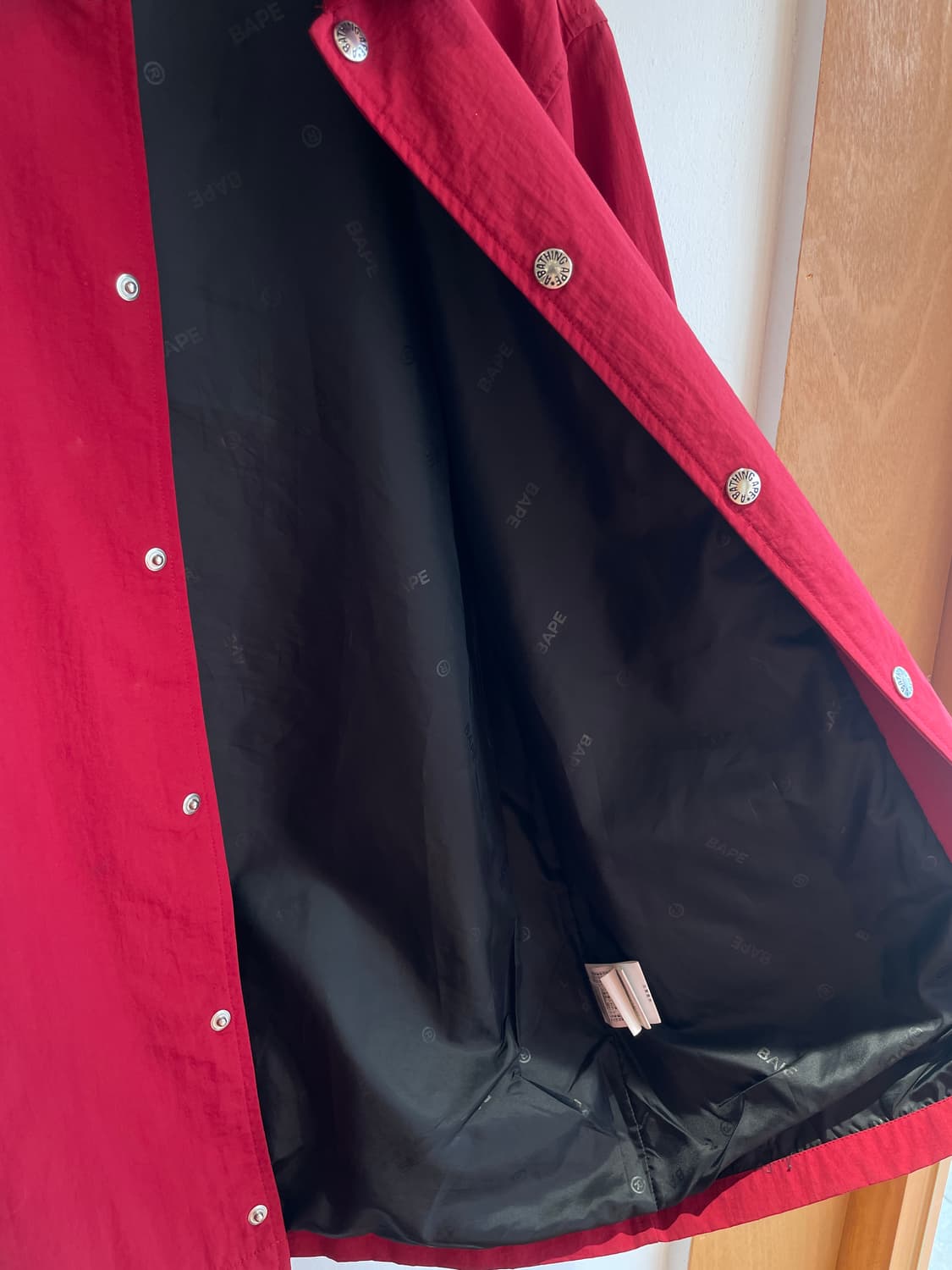 베이프 로고 코치 자켓 (L) 상품이미지5