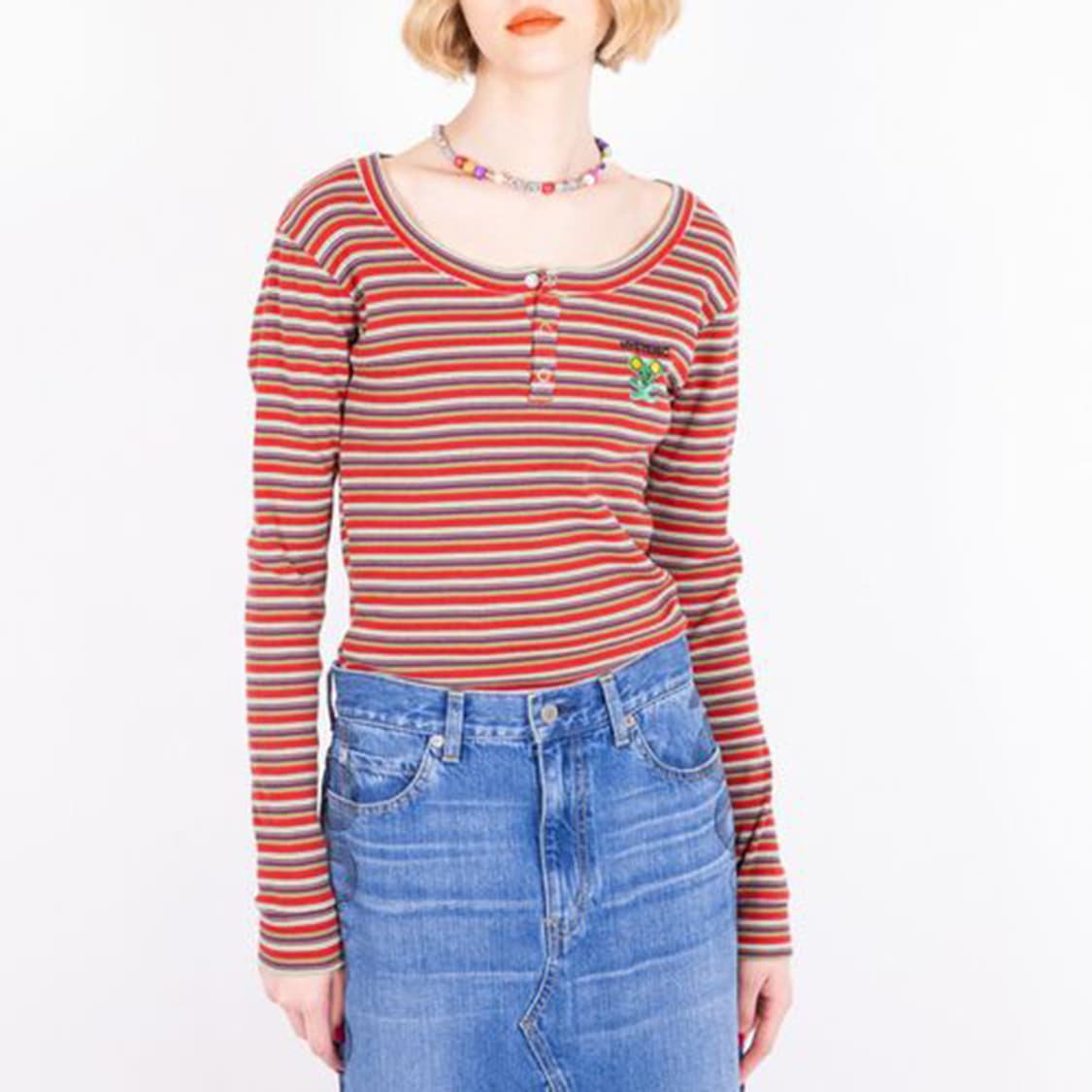 HYSTERIC GLAMOUR Mouse Embroidery Neck 상품이미지4