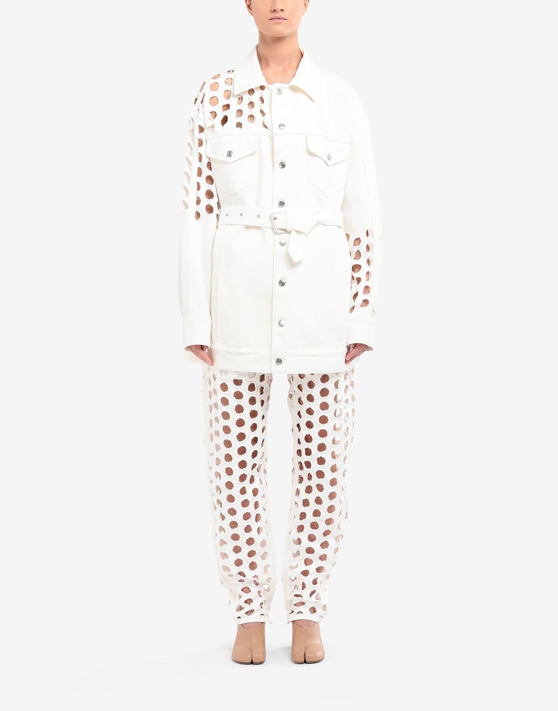 마르지엘라 펀치드 홀 데님 자켓  상품이미지3