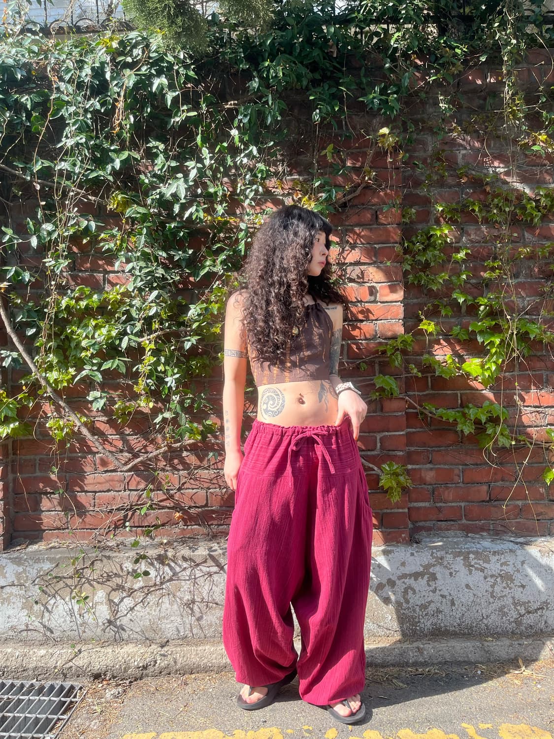 히피 와이드 사무엘 팬츠 상품이미지1