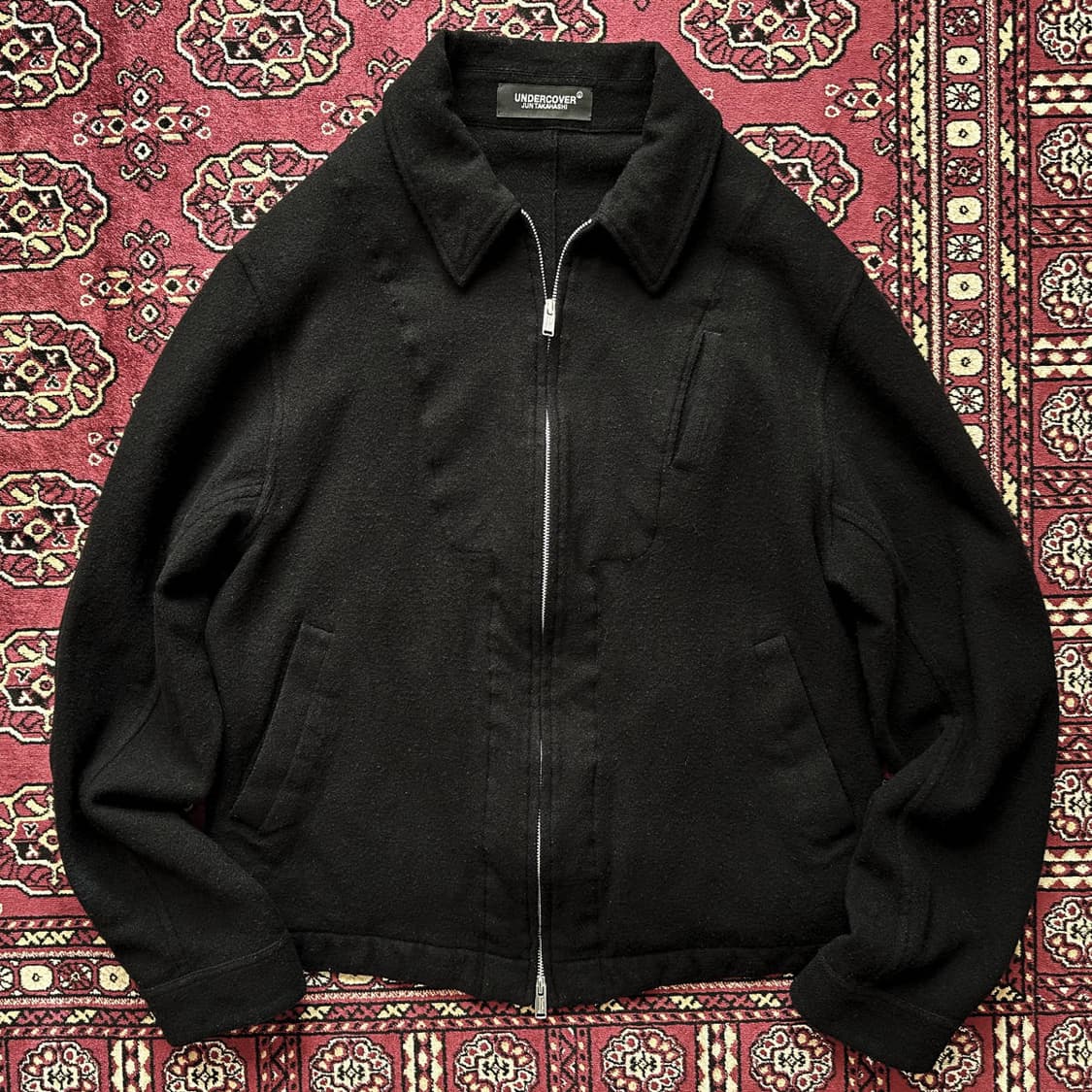 [3] 언더커버 울 축융 자켓 블랙 상품이미지1
