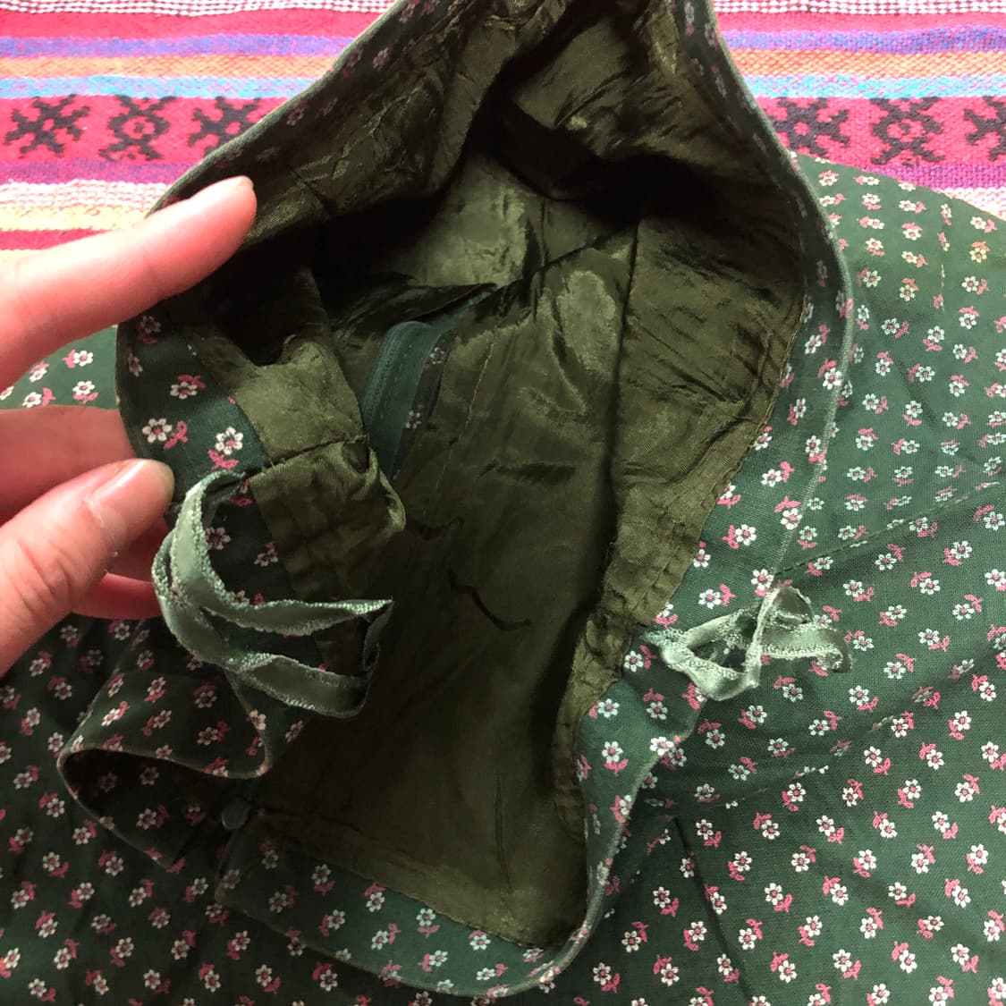 플라워 패턴 미디 스커트 상품이미지4