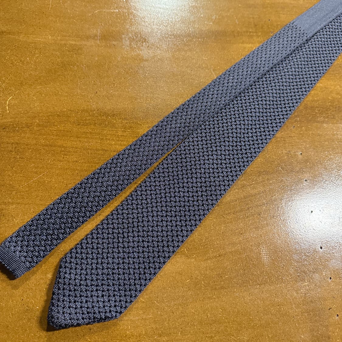 브루넬로쿠치넬리 BRUNELLO CUCINELLI 니트 넥타이 차콜 상품이미지3