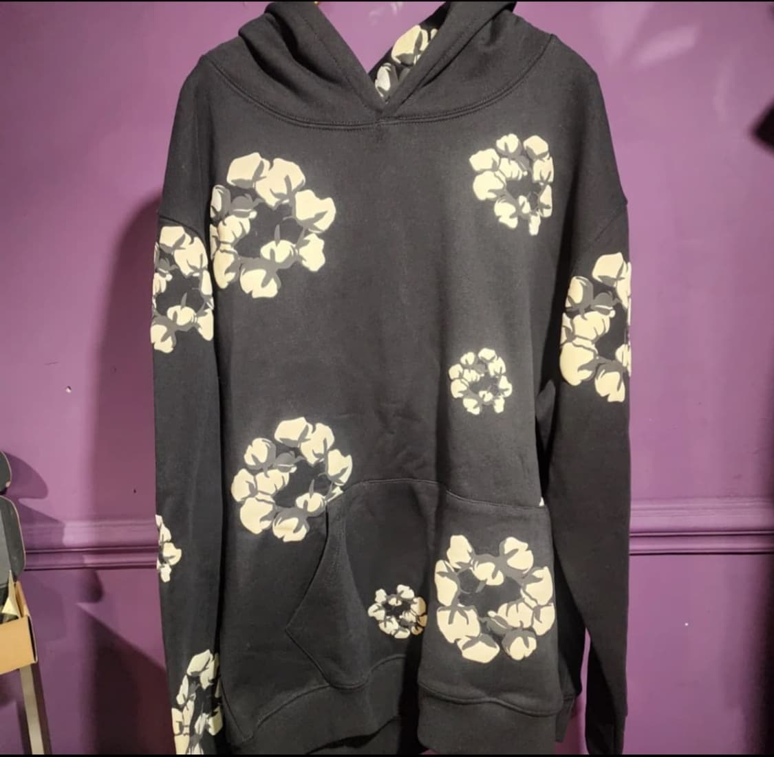 XL) 데님티어스 후드 , 팬츠 블랙 판매합니다 상품이미지4