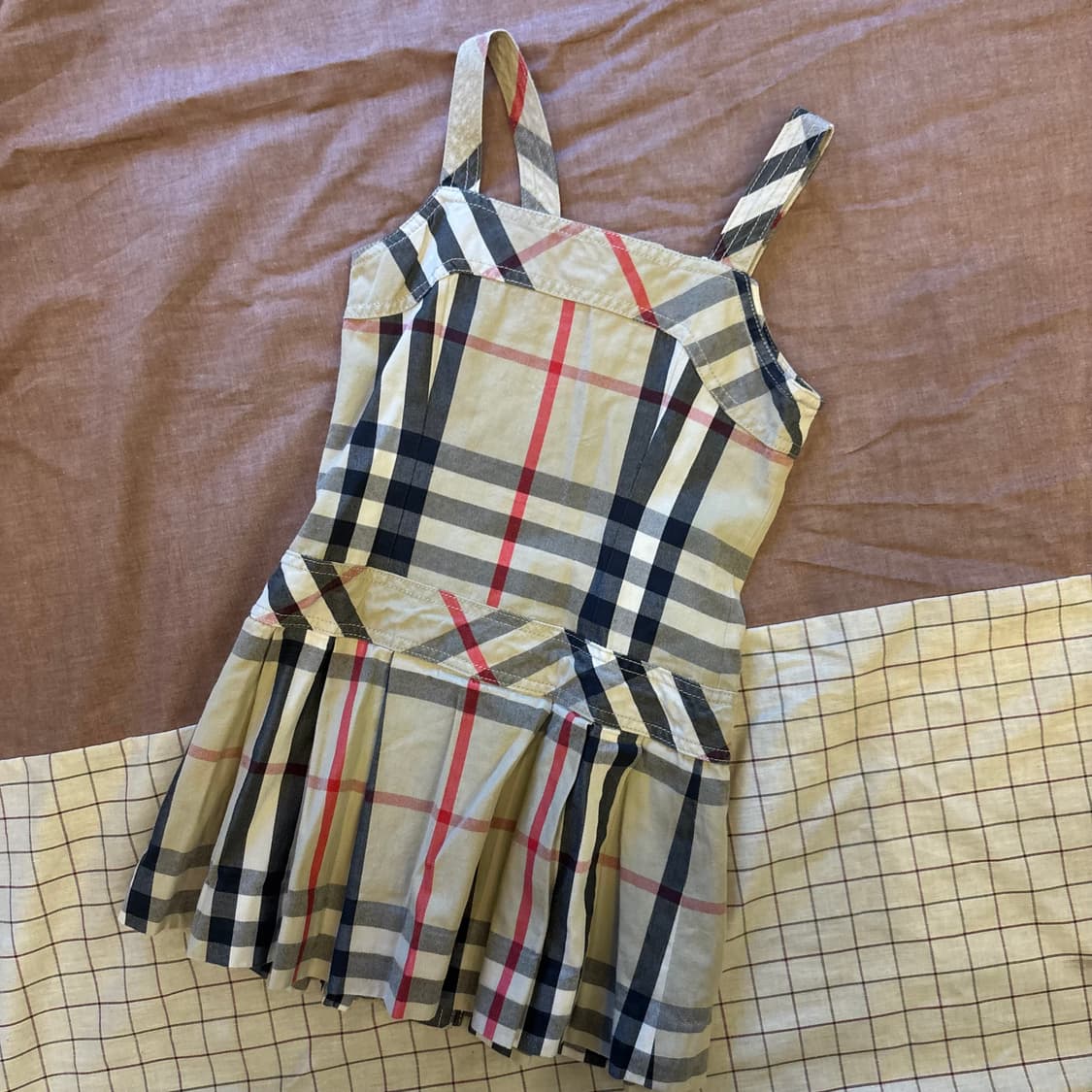 버버리 키즈 멜빵 체크 원피스 (8y)   상품이미지6