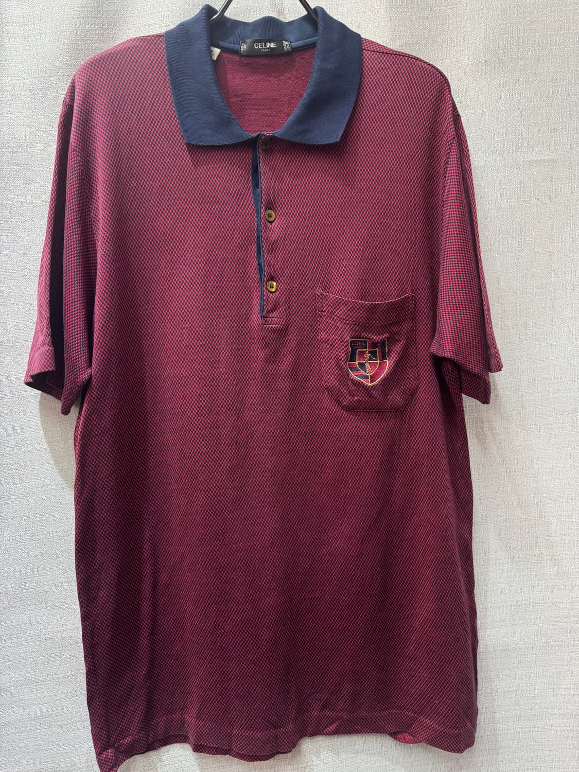 올드 이태리 셀린느 로고 원포켓 반팔카라 L(M) 상품이미지1