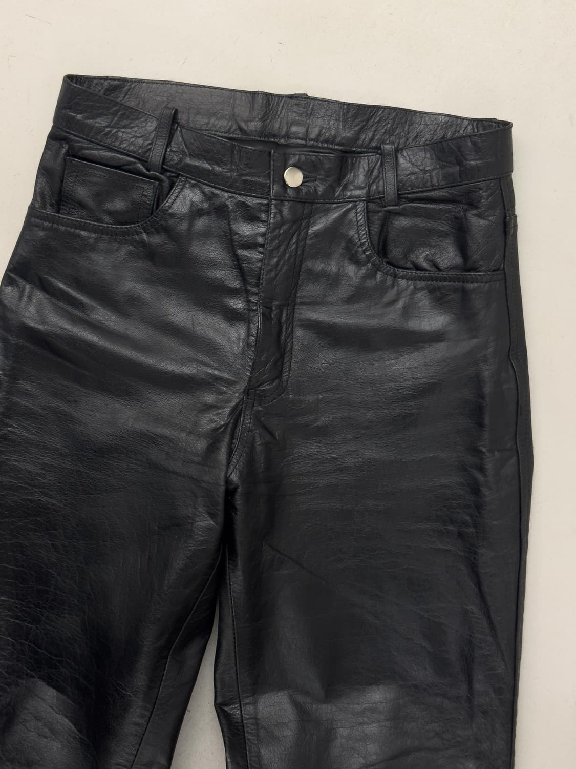 EEZAN  레더 팬츠 상품이미지2