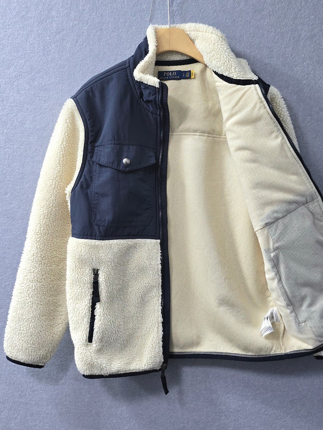 폴로 랄프로렌 쉐르파 플리스 자켓 QR신형 후리스 집업 상품이미지2
