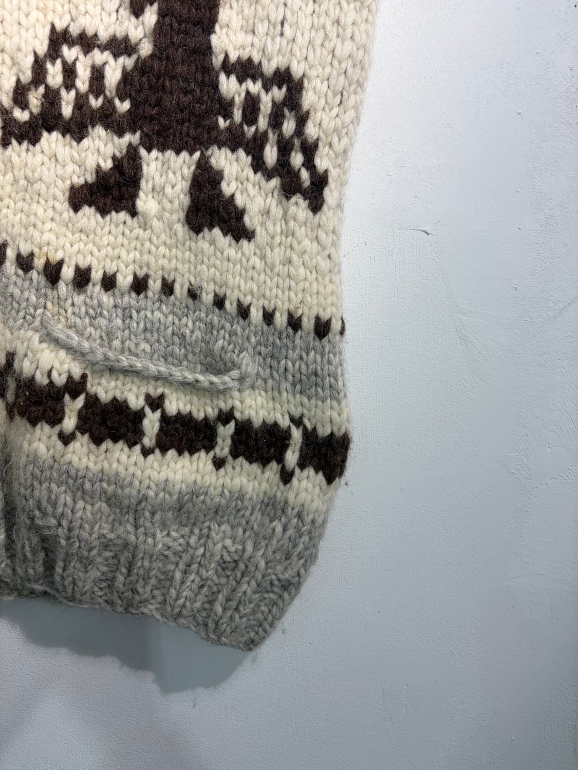 [M] 코위찬 썬더버드 헤비울 100% 베스트 집업  상품이미지7