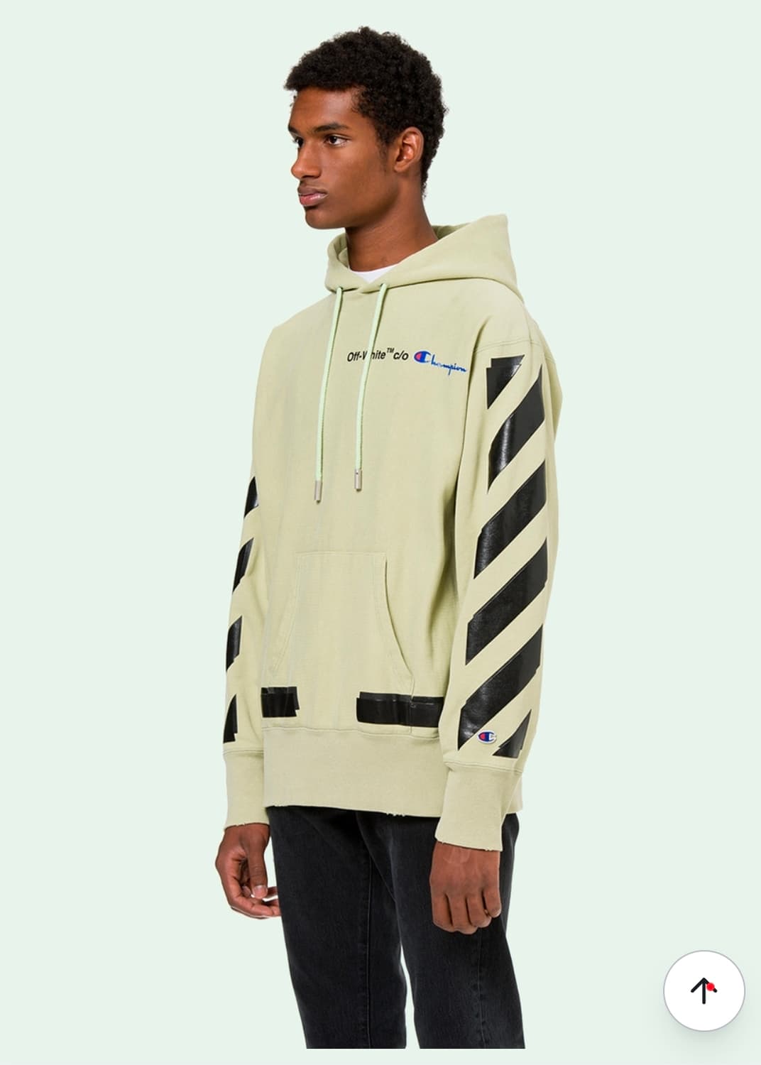 오프화이트x챔피온 후드티 XS 상품이미지1