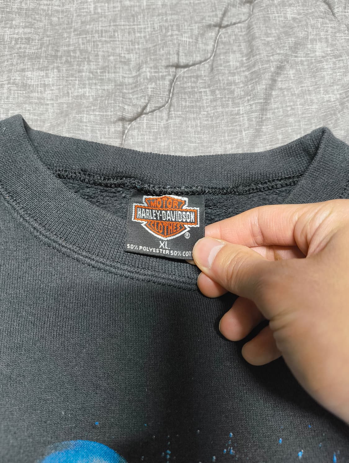 90s 할리데이비슨 울프 플레임 스웻셔츠 XL 상품이미지4