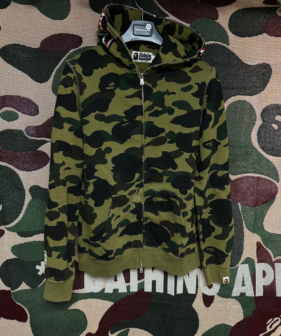 [ S ] 베이프 샤크 후드집업 녹계 상품이미지2