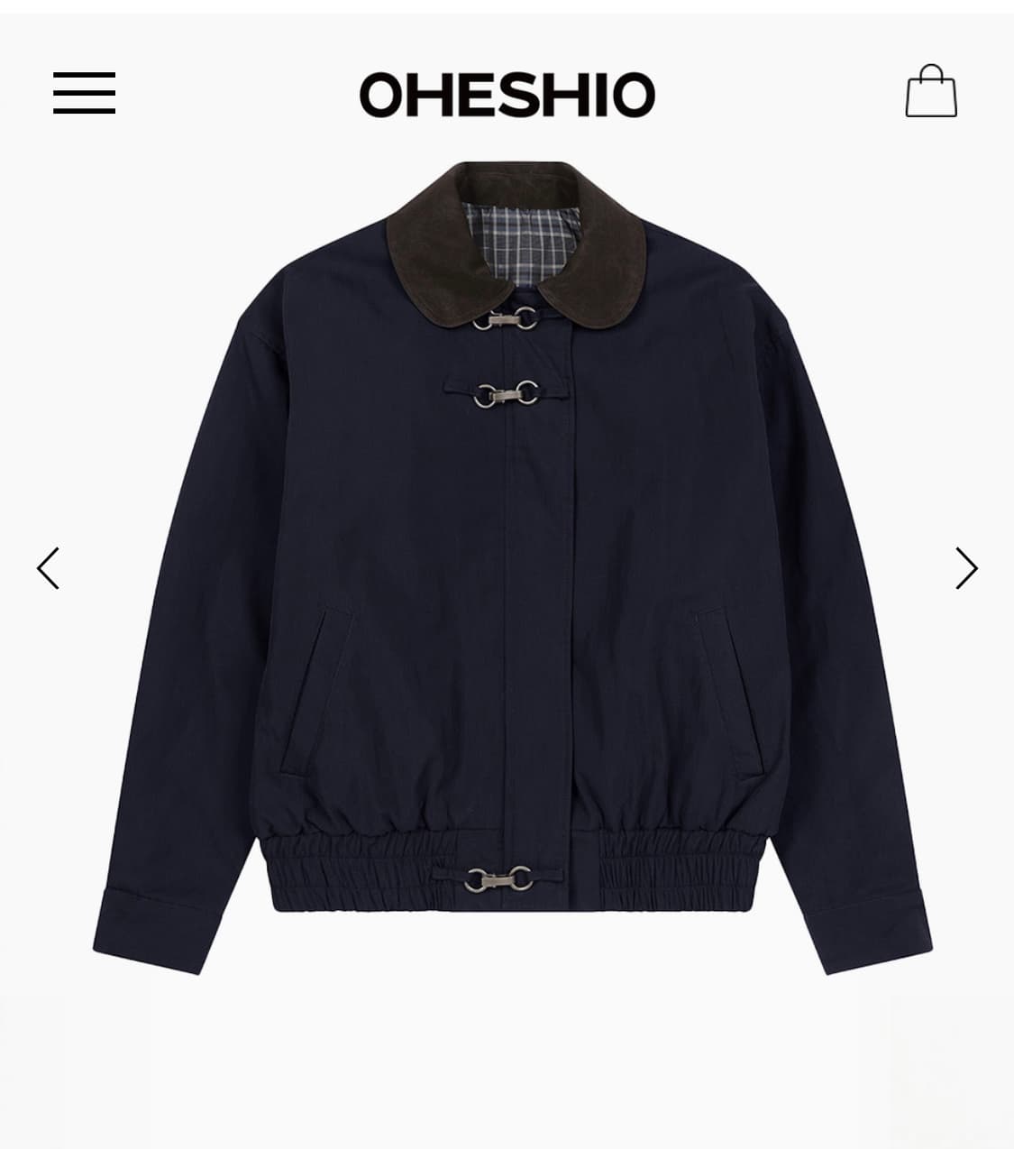 오헤시오 버클 봄버자켓 상품이미지1