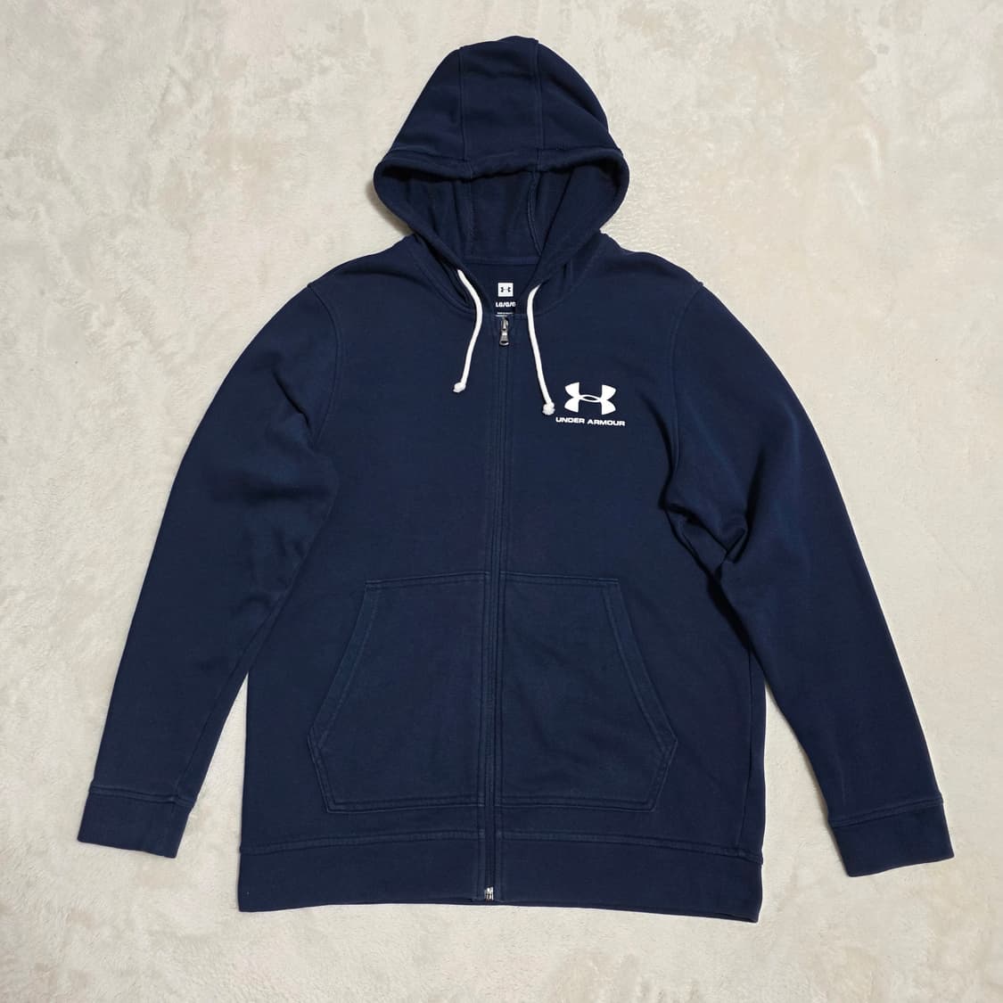 (L)언더아머 후드집업 네이비 상품이미지1