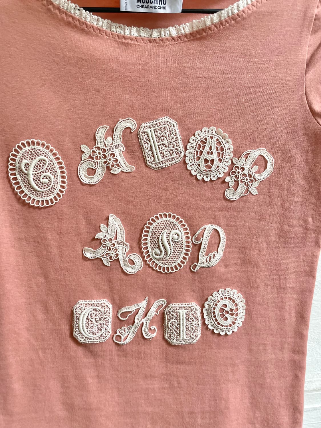 베이비 핏🩷MOSCHINO y2k t-shirts 상품이미지5