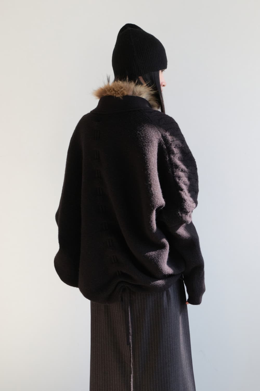 Wool Raccoon Cardigan 상품이미지5