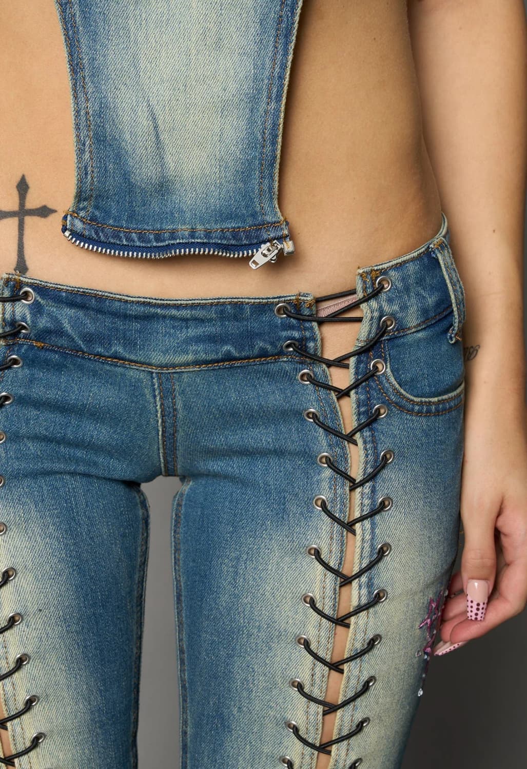 Namilia detachable denim capri pants 카프리 상품이미지3