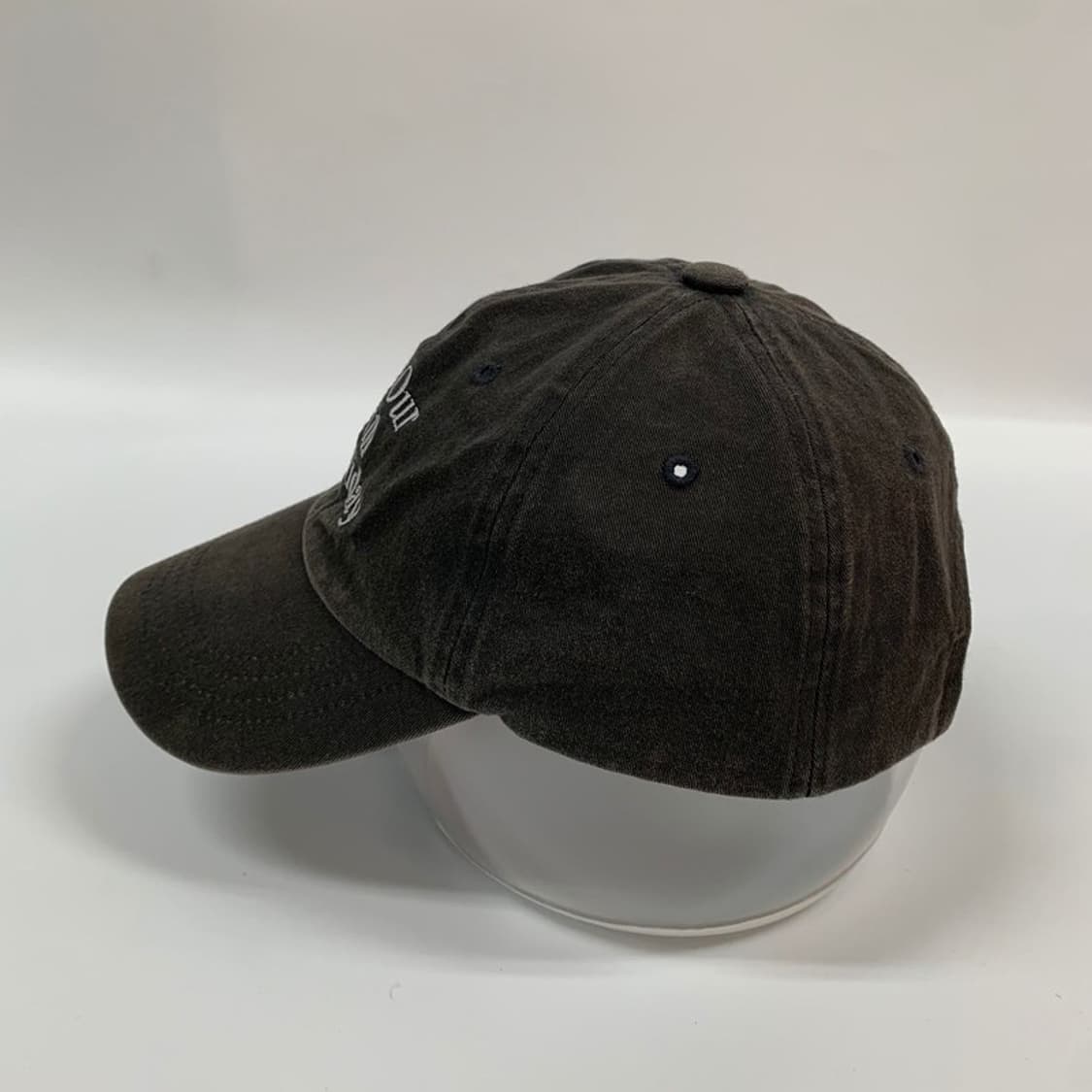 밀로 아카이브 빈티지 워싱 레터링 볼캡 차콜 상품이미지3