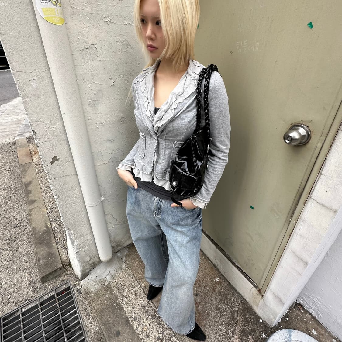 00s 빈티지 러플 단주 자켓 상품이미지5