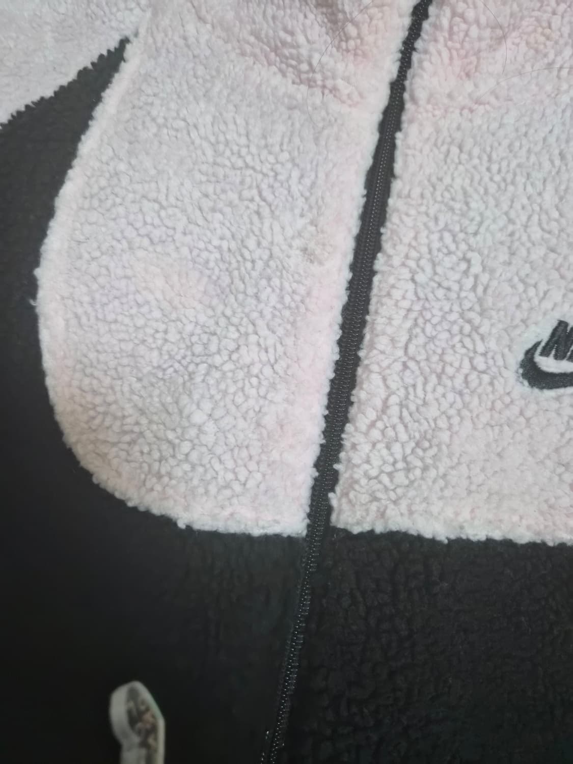 (나이키/M) 빅스우시 핑검 핑크 양털 후리스 상품이미지4