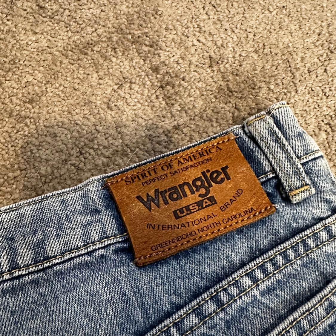 랭글러 프리미엄 레드텝 연청 데님 팬츠(32) 상품이미지5