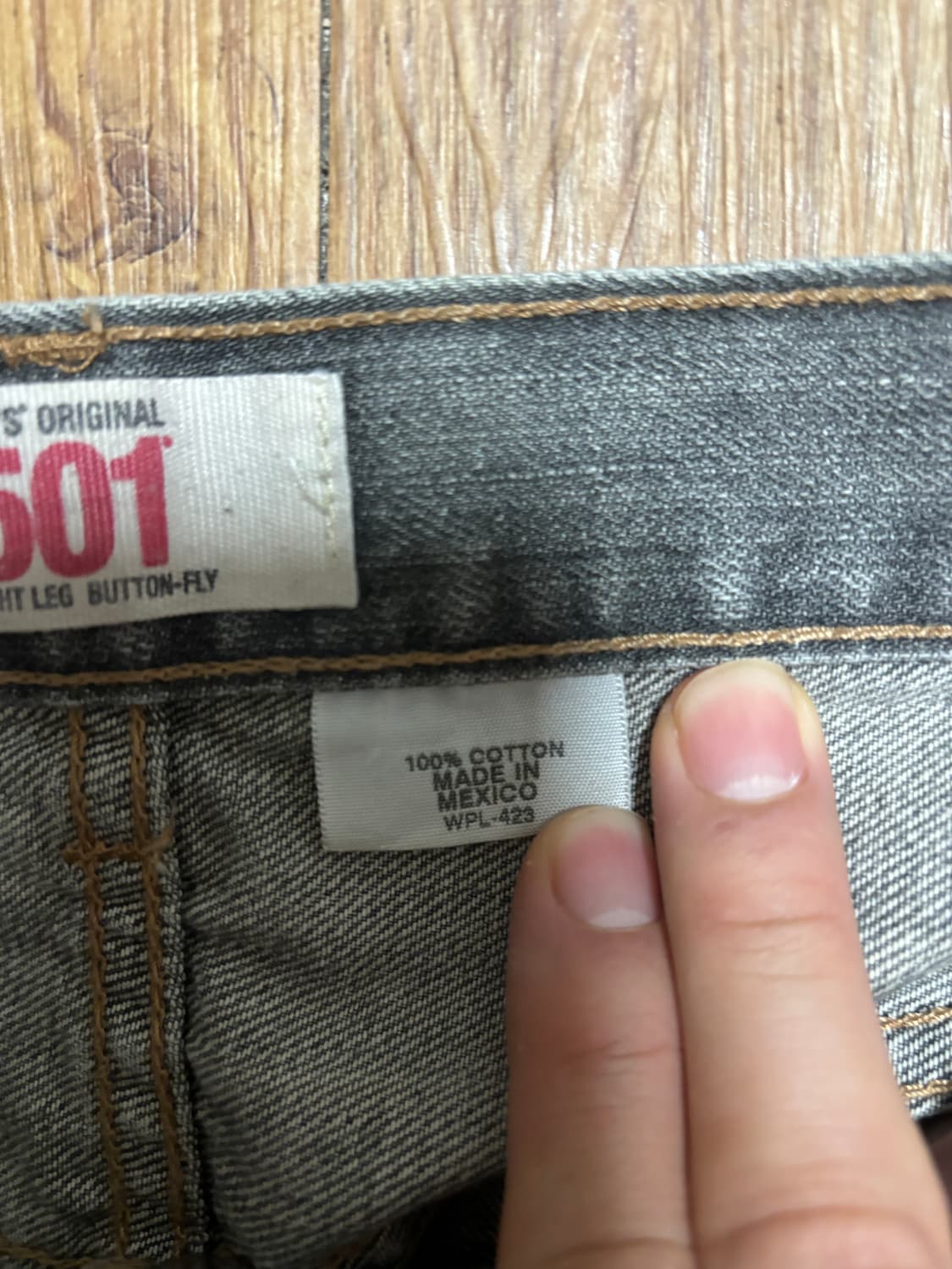 리바이스501 그레이진 36x34 상품이미지5