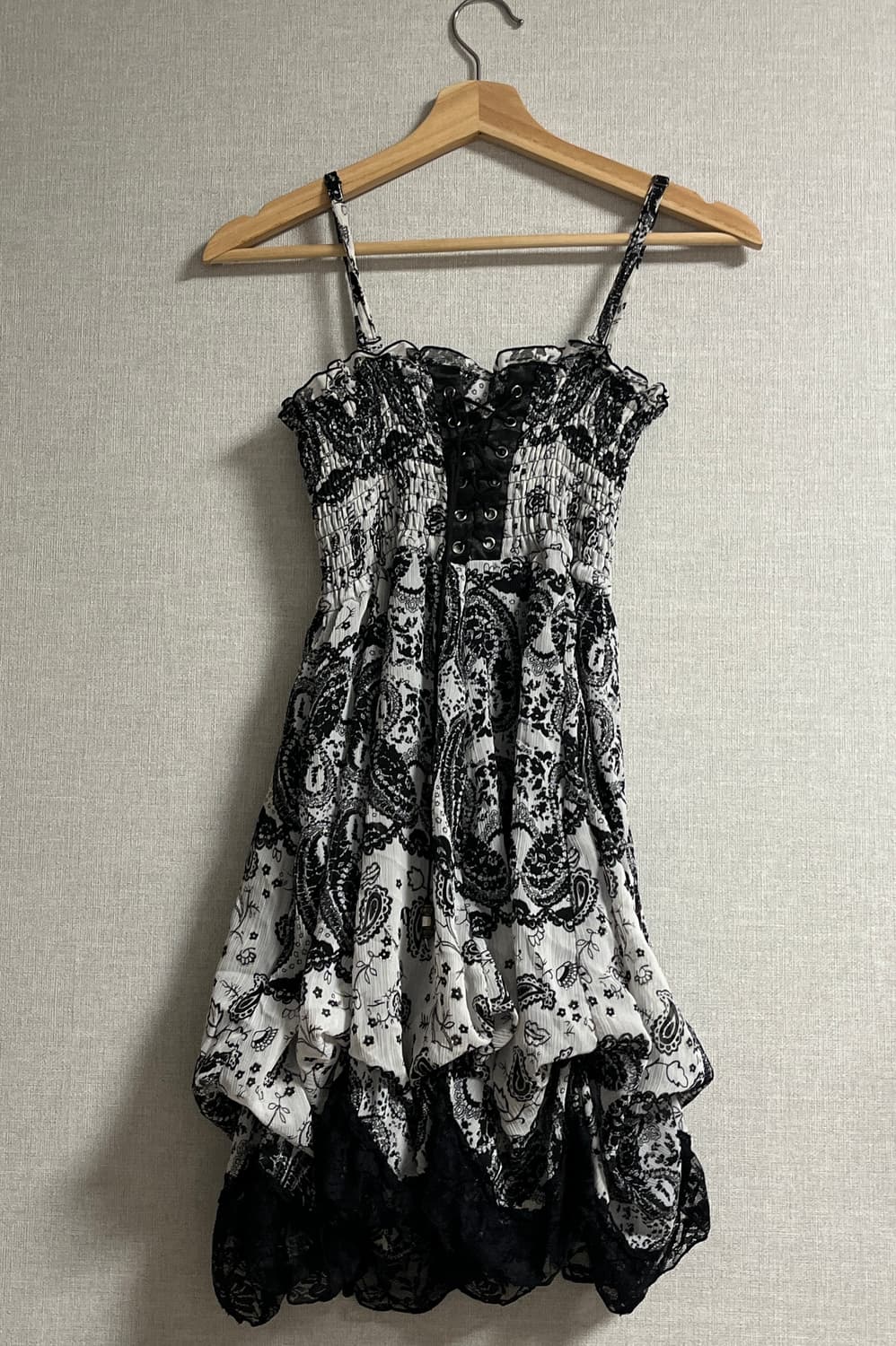 [오리엔탈/에스닉/히피] 코르셋 펌킨 레이스 원피스 상품이미지2