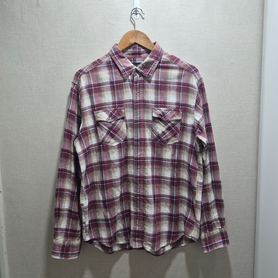 (M) 에디바우어 체크 웨스턴 셔츠 상품이미지2