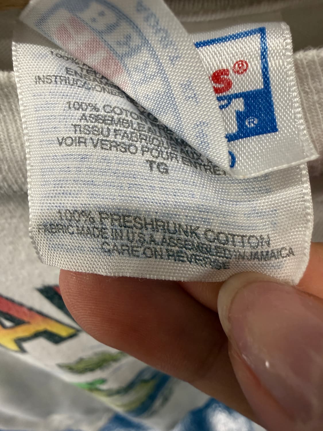 1990s 헤인즈 싱글스티치 반팔티 상품이미지6