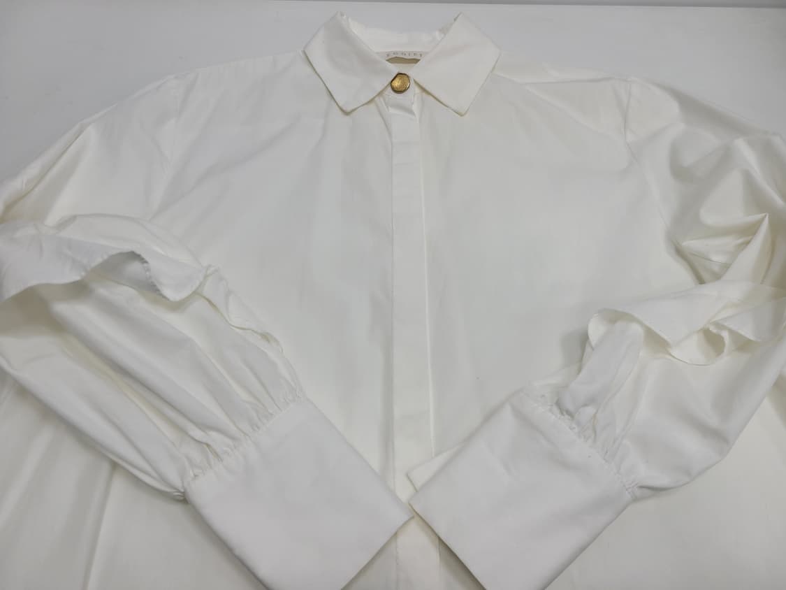 EGOIST 에고이스트 프릴 블라우스 셔츠 / 여 FREE 화이트
 상품이미지5