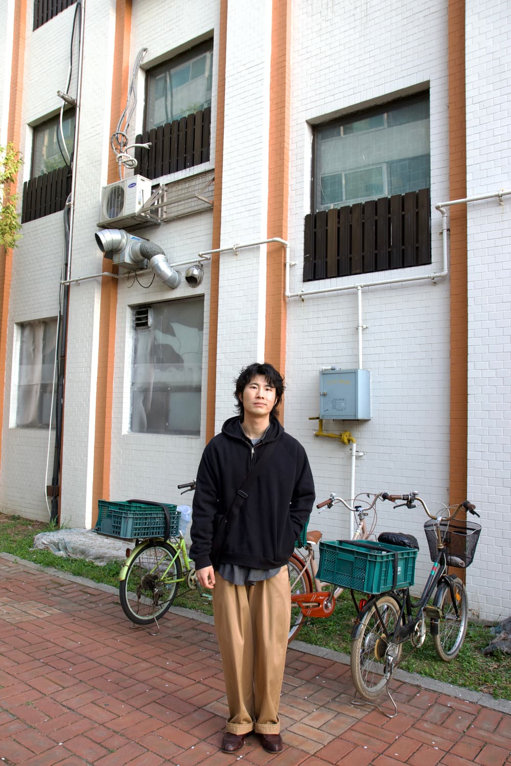 Graphpaper x Loopwheeler L/S 하프 집 래글런 후디 상품이미지7