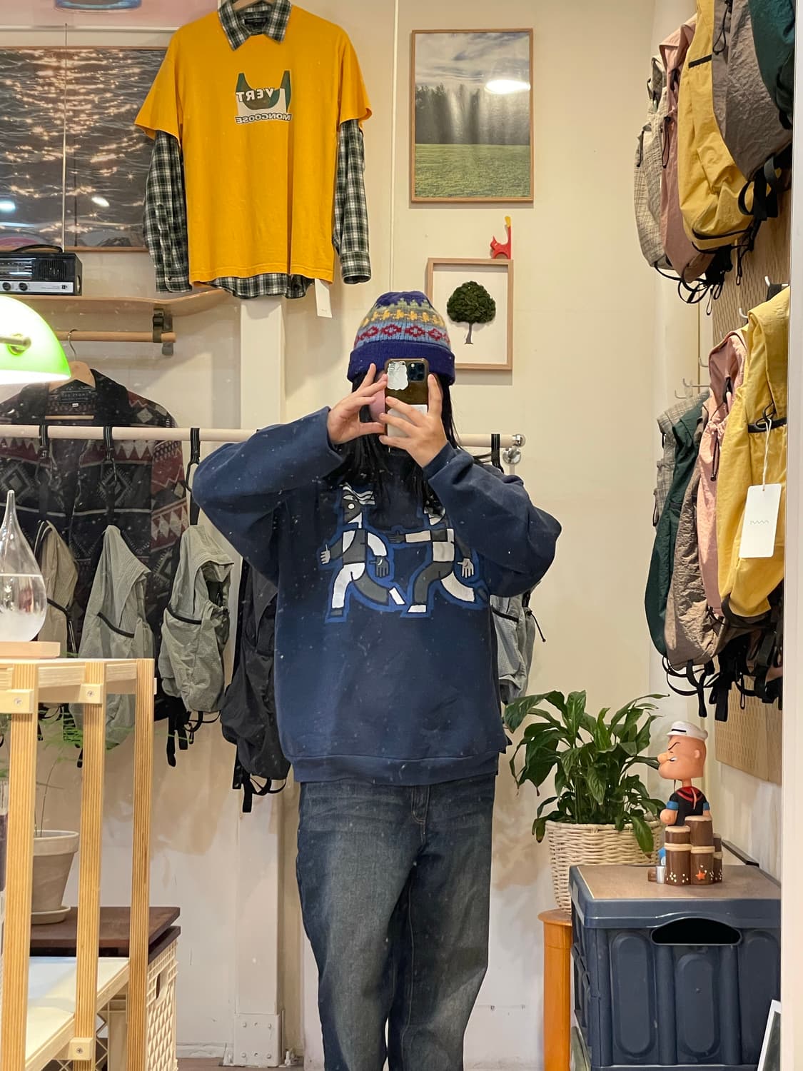 스트릿 프린팅 기모맨투맨 상품이미지2