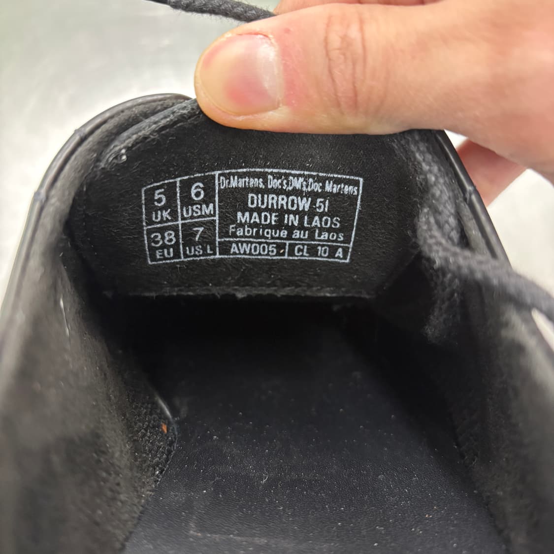 닥터마틴 더로우 5i 블랙 245mm 상품이미지10