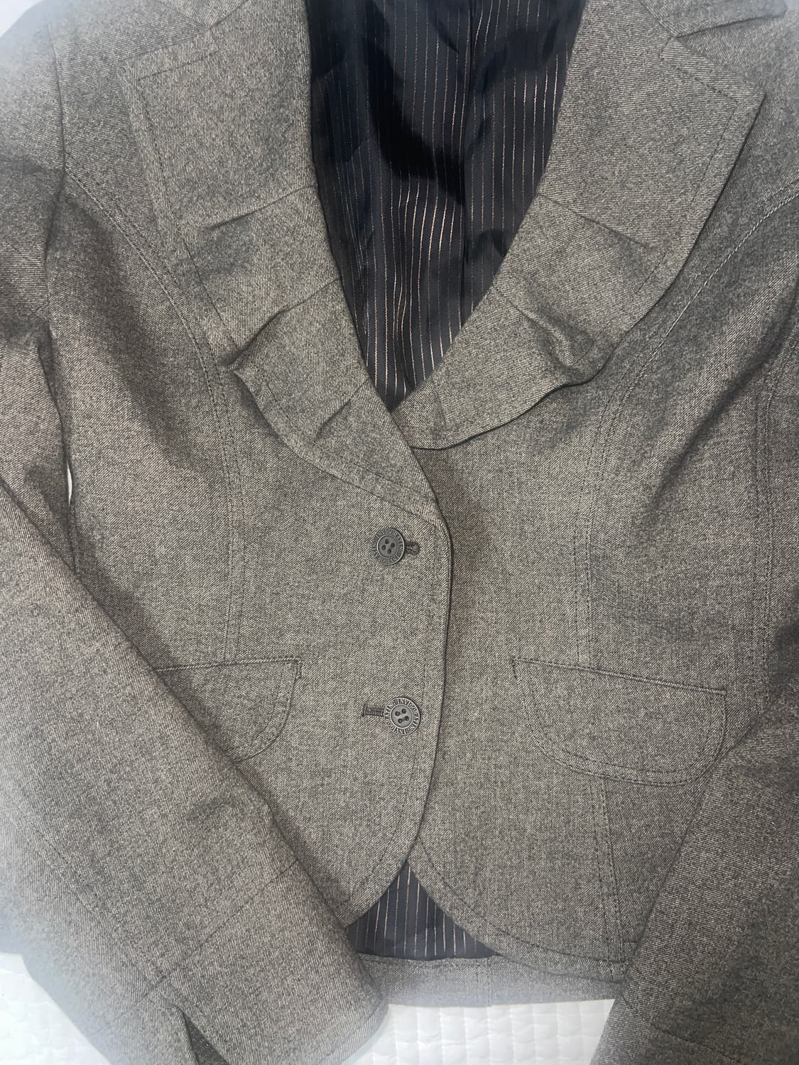 Frill lace brown jacket 상품이미지2