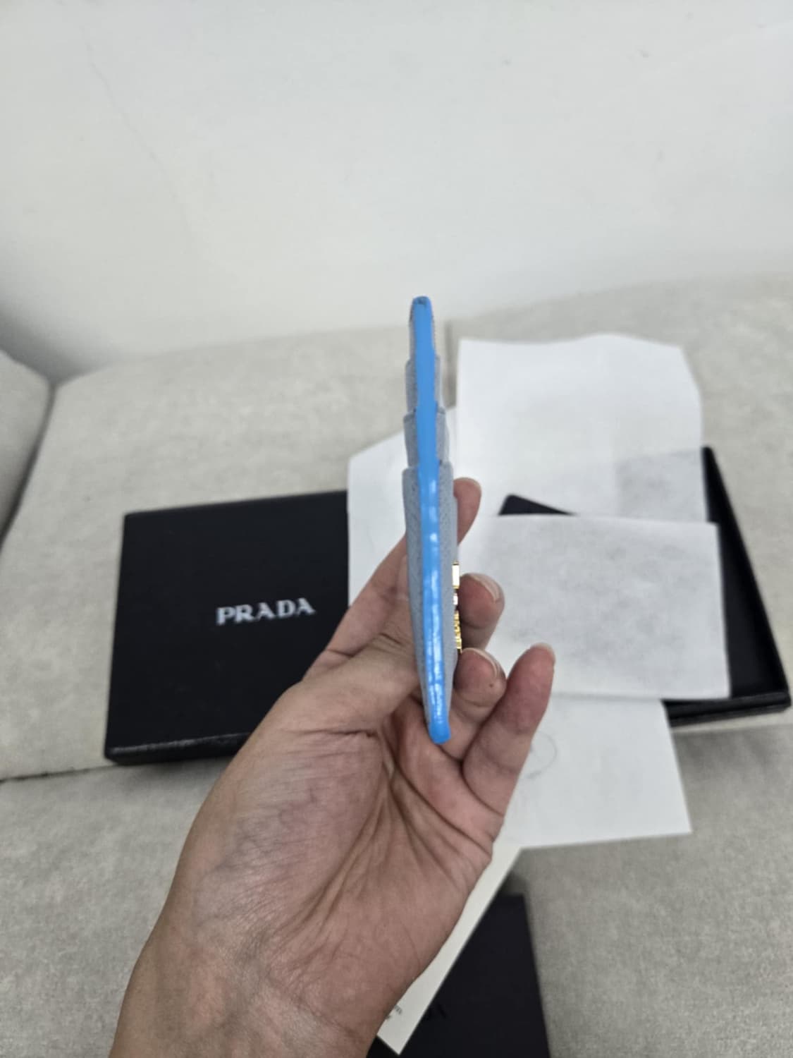 [보증서 A급]프라다 사피아노 카드지갑 상품이미지4