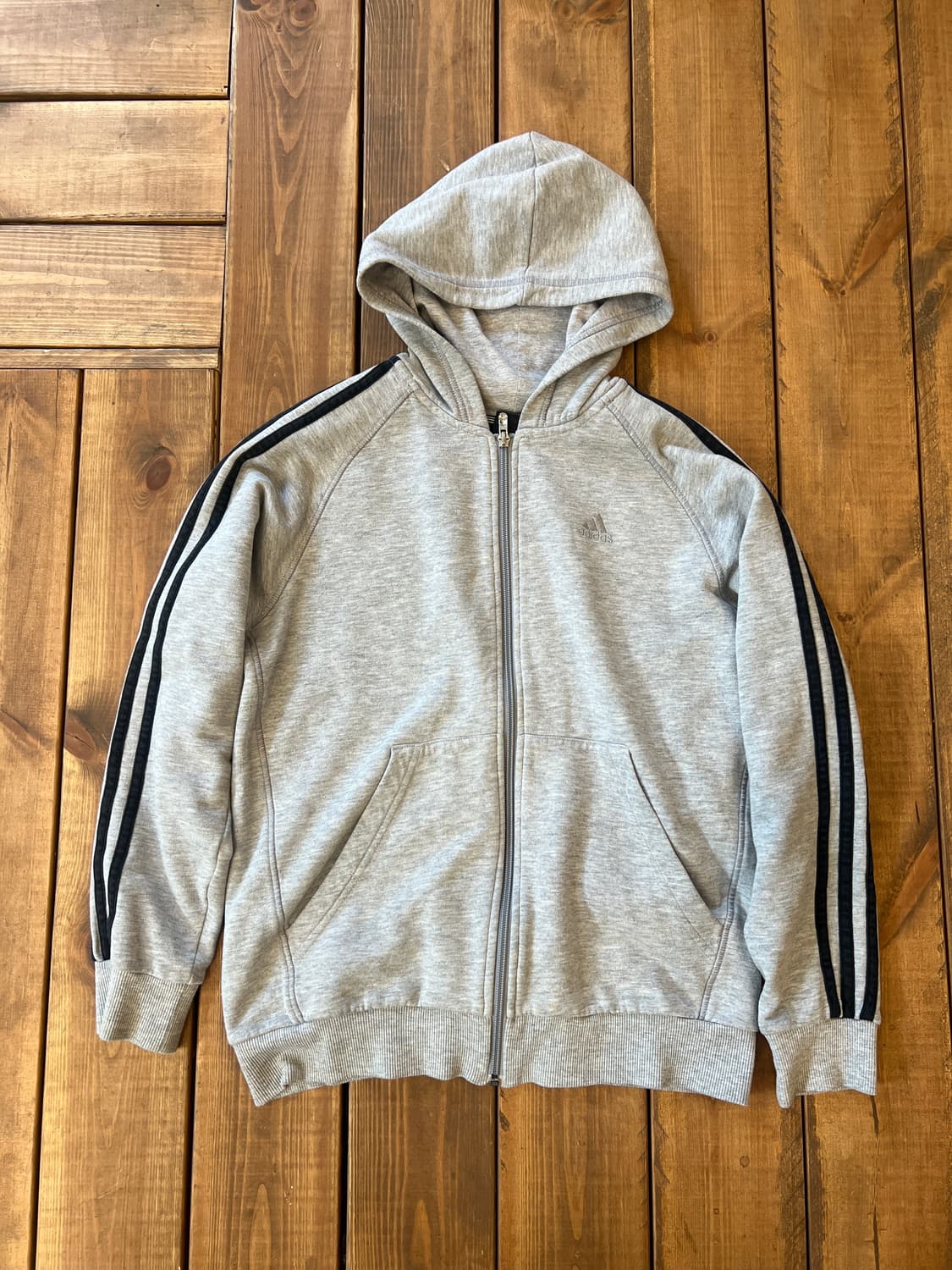 아디다스 그레이 블랙 후드집업 상품이미지7