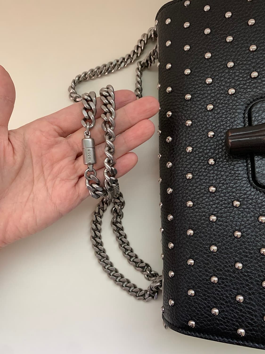 구찌 뱀부 스터츠 숄더백 상품이미지7