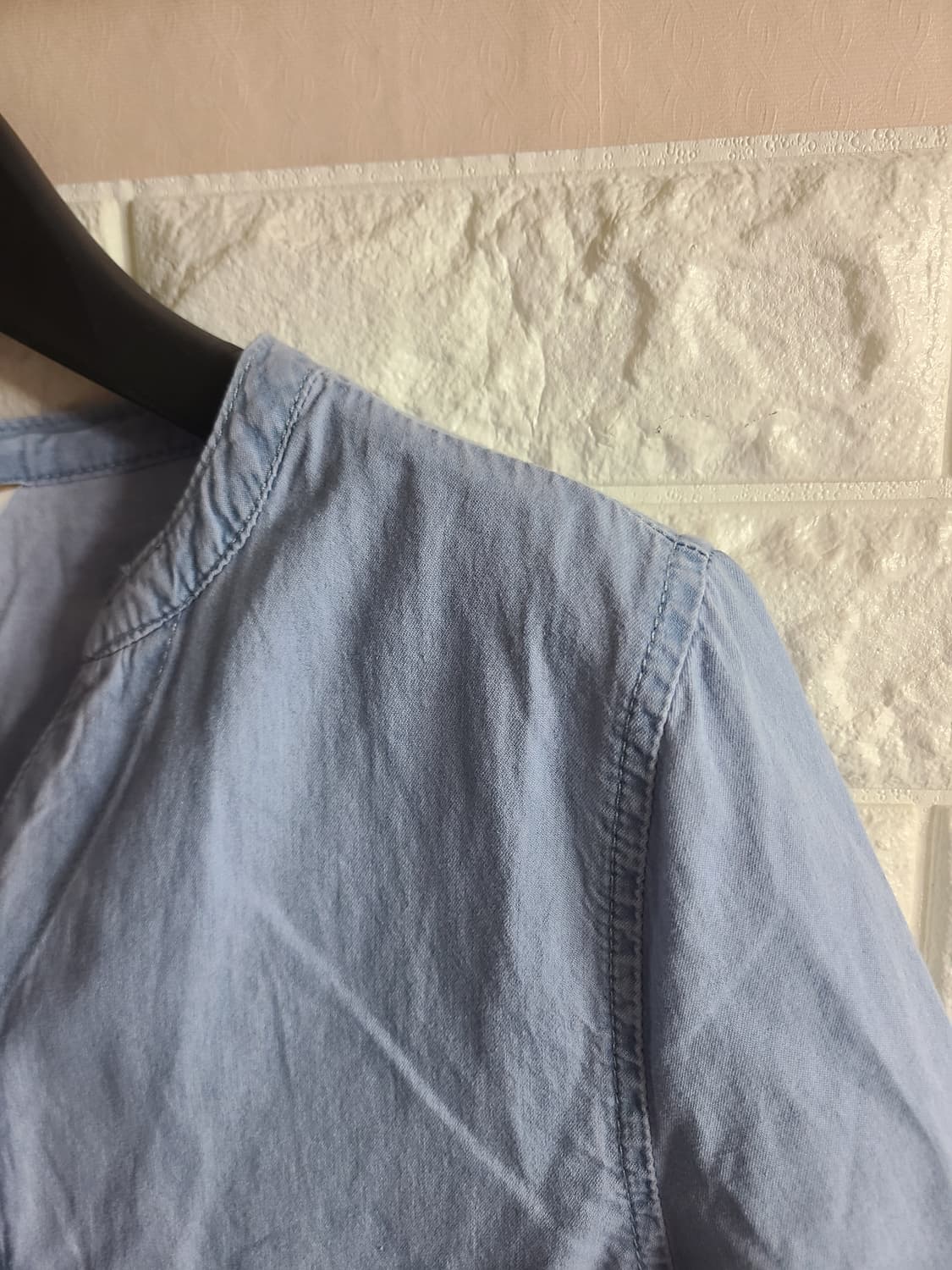 플라스틱 아일랜드 연청 데님 셔츠 M 상품이미지2