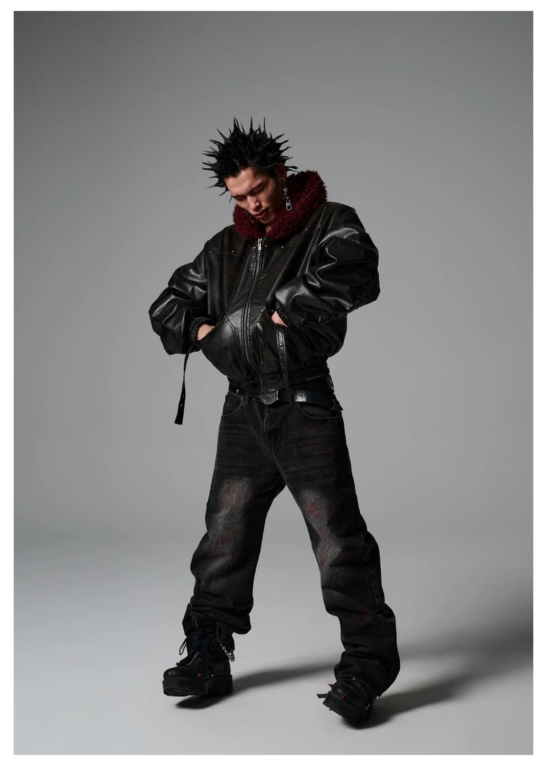 Armored Embroidery Stud Bomber 상품이미지9